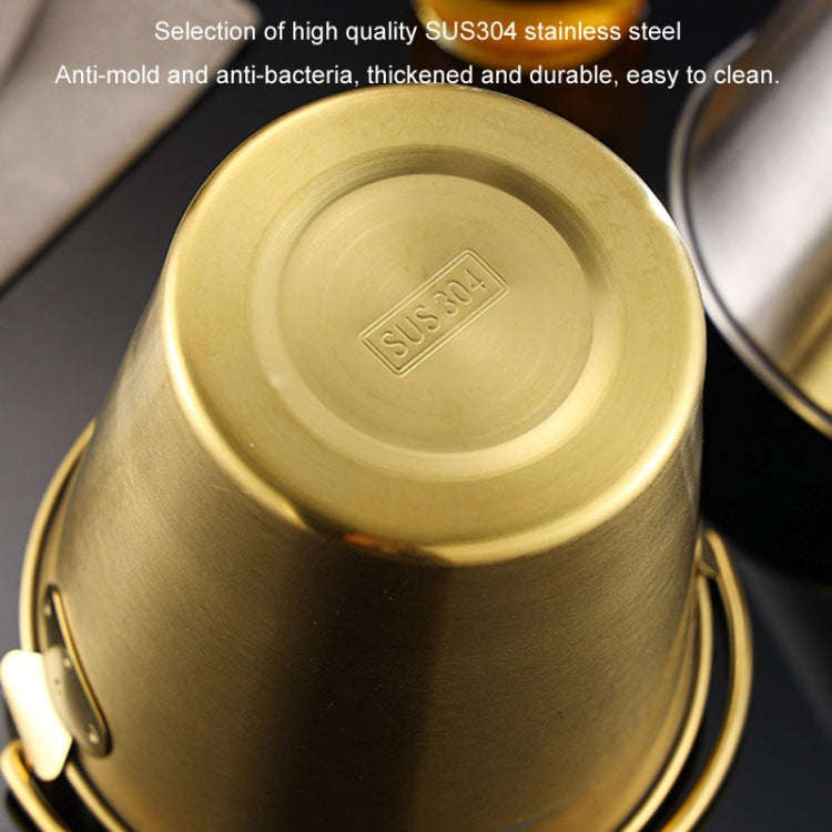 700ml 304 Stainless Steel Handheld Ice Bucket Bar Beer Chill Bucket Chips Milk Tea Snacks Barrel(...