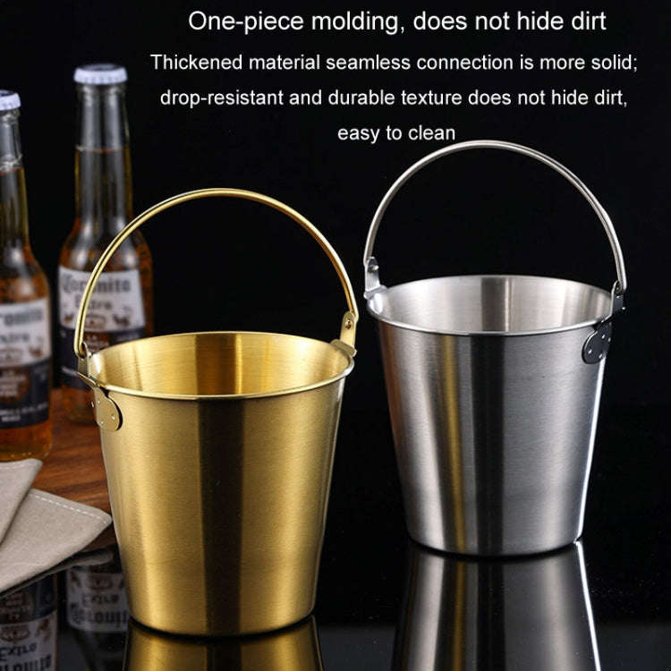 1000ml 304 Stainless Steel Handheld Ice Bucket Bar Beer Chill Bucket Chips Milk Tea Snacks Barrel...