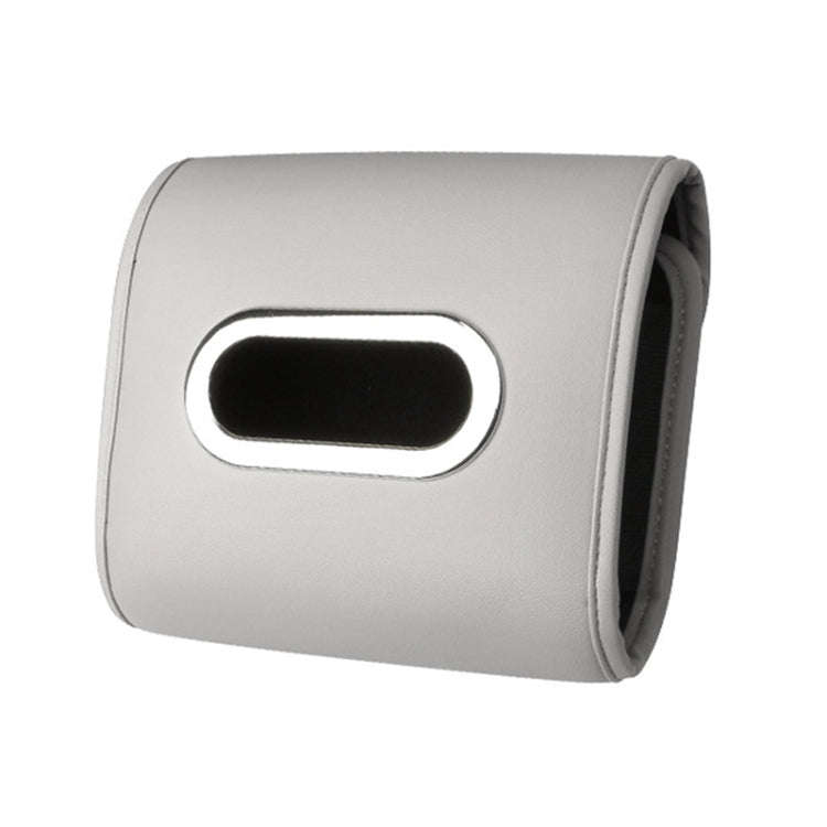 Auto Armrest Tissue Box Car Seat Back Hanging Napkin Pack Cover(Gray)
