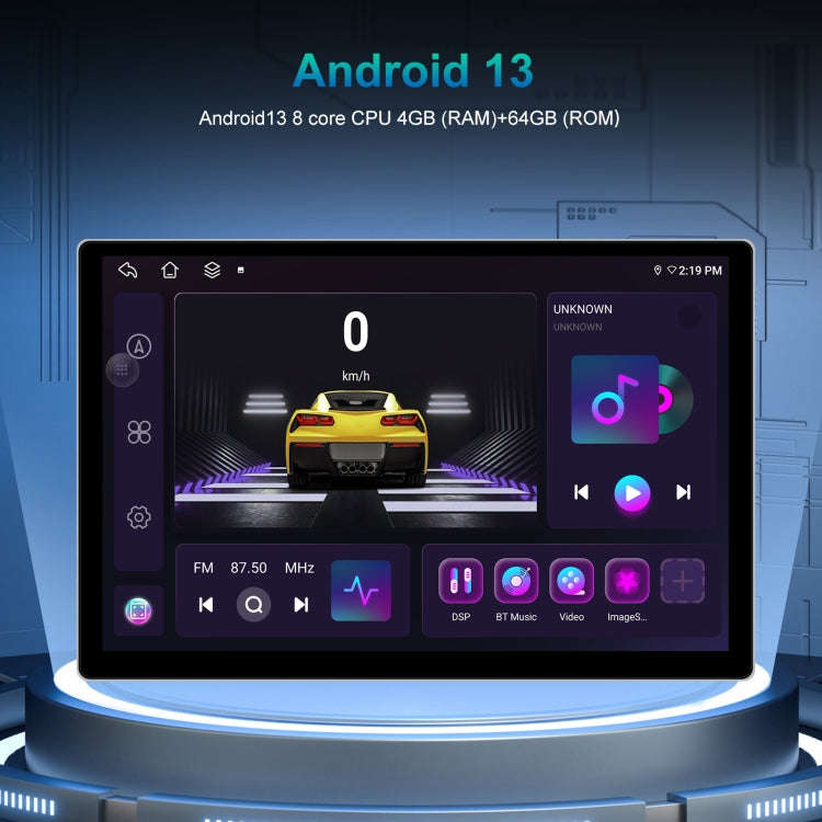 13.1 inch 4+64G Android Large Screen Navigator With Universal Map APK / Carplay / Reverse Car Ima...