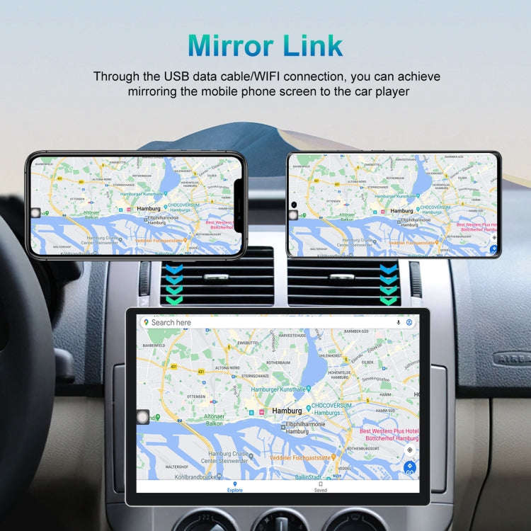 13.1 inch 4+64G Android Large Screen Navigator With Universal Map APK / Carplay / Reverse Car Ima...