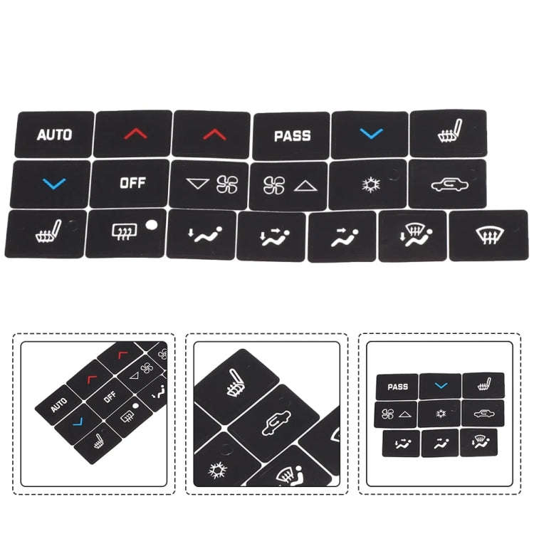 For Buick 2005-2009 Car Air Conditioning Button Repair Sticker