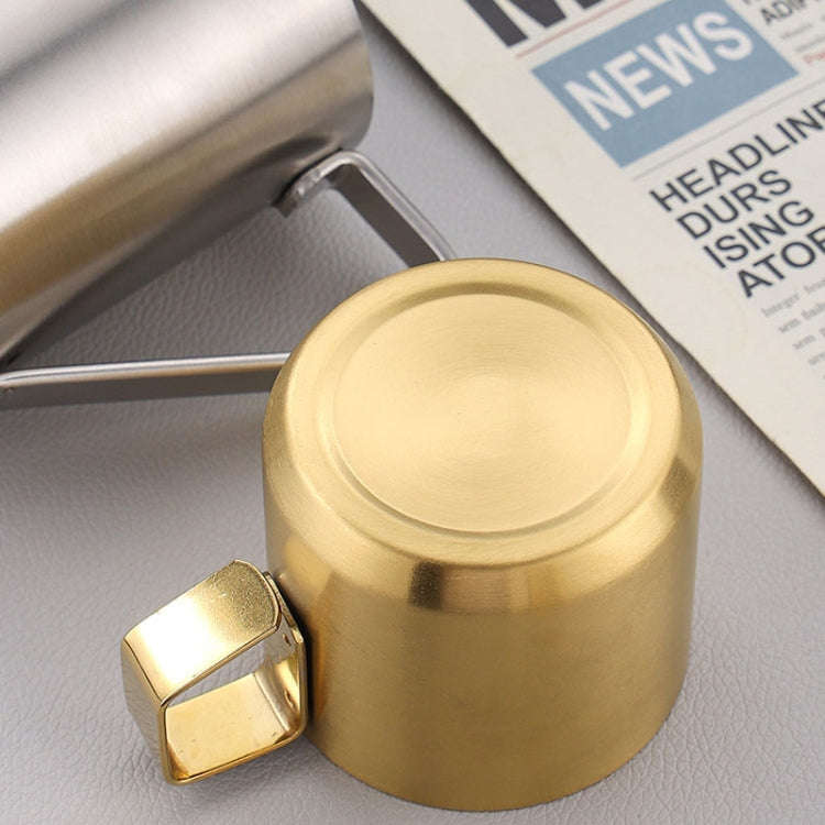 150ml 304 Stainless Steel Double Layer Insulated Mug Children Drop-proof Water Cup Coffee Mug(Gold)