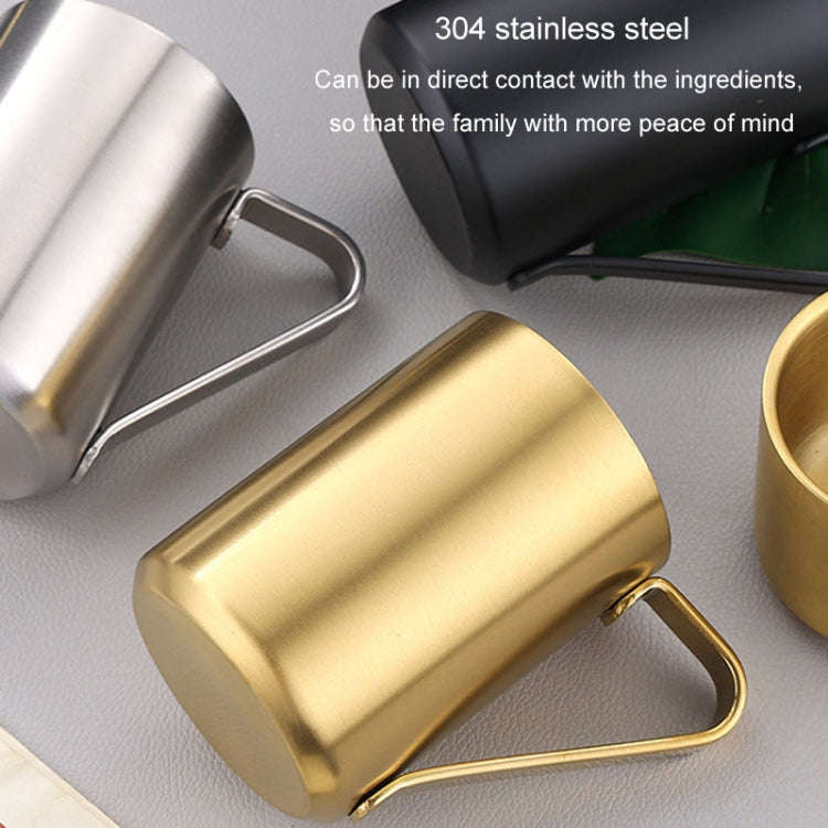 150ml 304 Stainless Steel Double Layer Insulated Mug Children Drop-proof Water Cup Coffee Mug(Black)