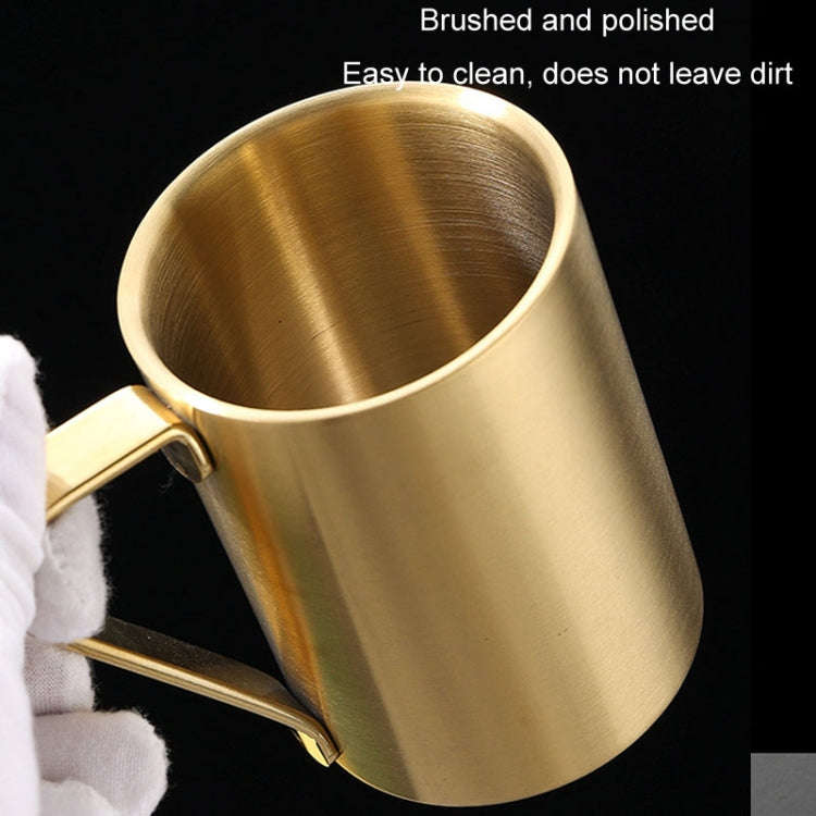 150ml 304 Stainless Steel Double Layer Insulated Mug Children Drop-proof Water Cup Coffee Mug(Black)