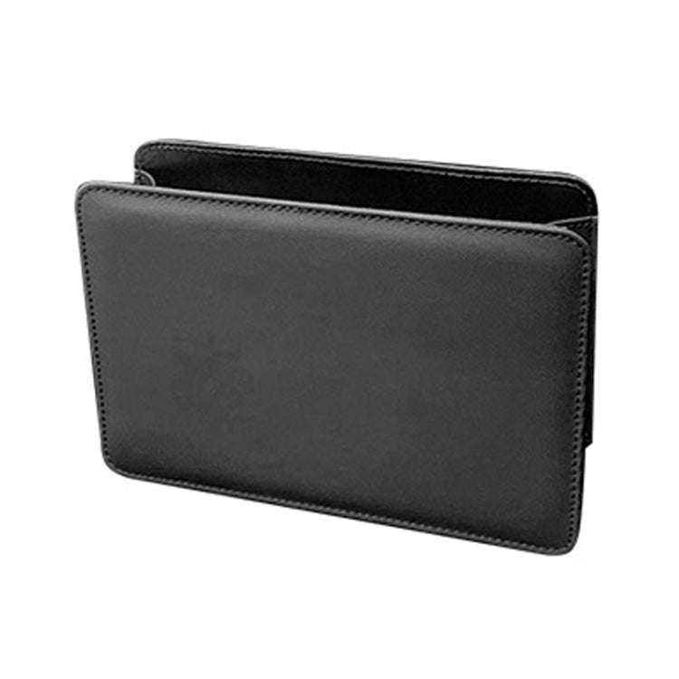 Car Folding Trash Can Multifunctional Seatback Hanging Storage Box(Black)