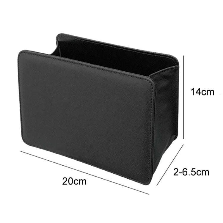 Car Folding Trash Can Multifunctional Seatback Hanging Storage Box(Wine Red)