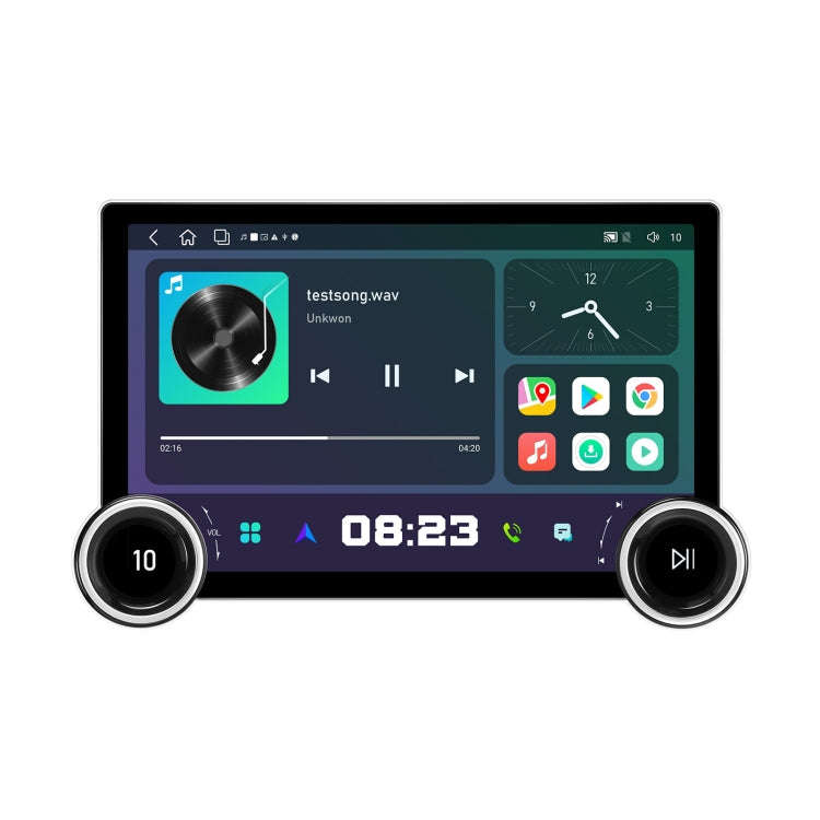 11.8 Inch 4+64G Dual Knob Player Android Large Screen Navigation Wireless CarPlay Reversing Image...