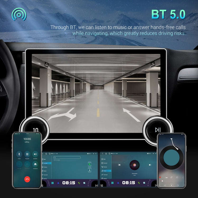 11.8 Inch 4+64G Dual Knob Player Android Large Screen Navigation Wireless CarPlay Reversing Image...