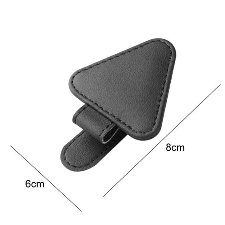 Car Eyeglasses Storage Clip Automobile Sun Visor Sunglasses Carrying Holder(Black)