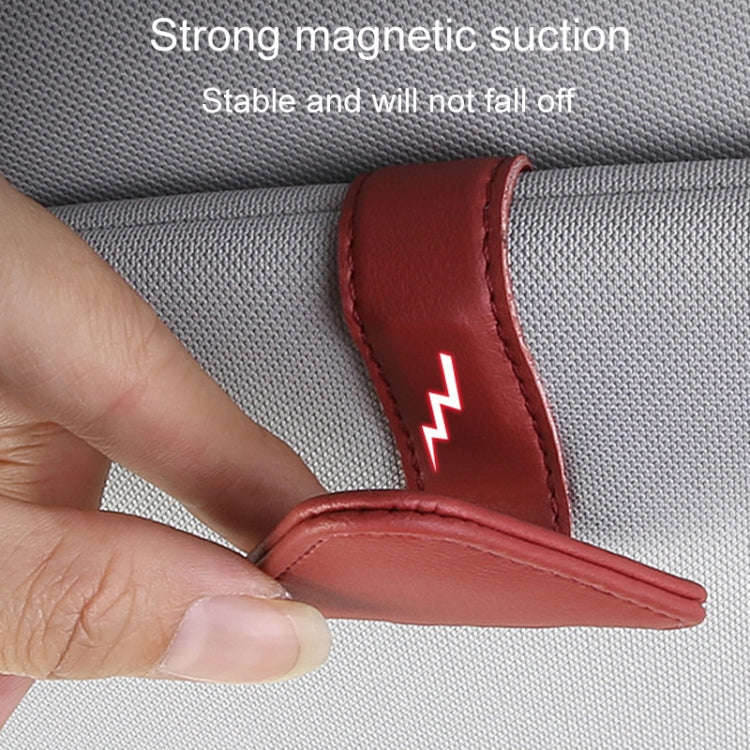 Car Eyeglasses Storage Clip Automobile Sun Visor Sunglasses Carrying Holder(Black)