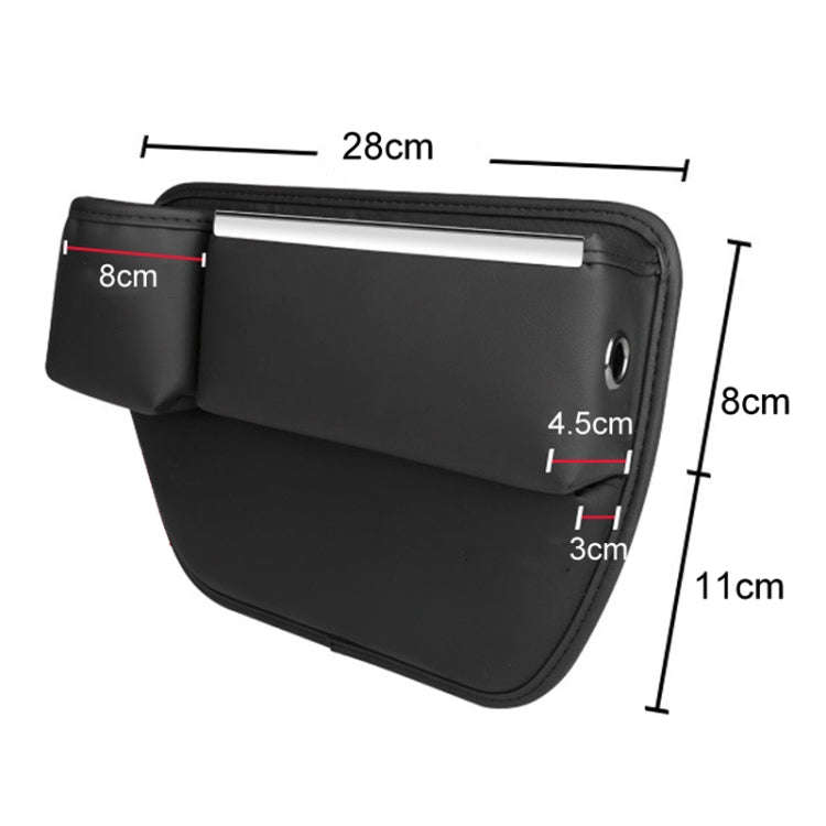 Automotive Seat Clamp Seam Organizer Car Decoration Storage Bag Water Cup Model, Style: Main Driv...