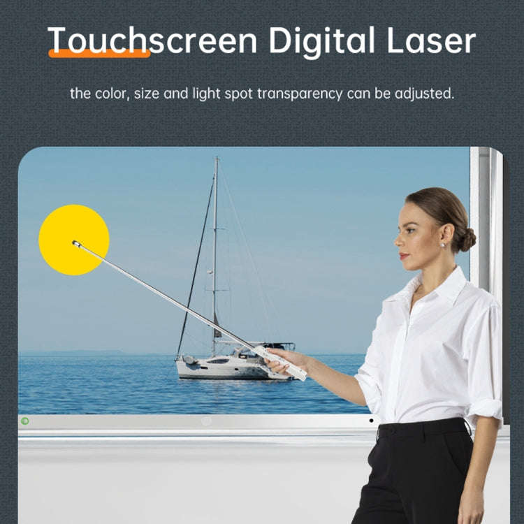 ASING A31 Multi-Functional Presentation Remote With Telescopic Teaching Rod Designed For Touch Sc...