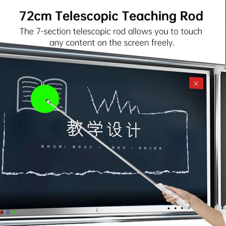 ASING A31 Multi-Functional Presentation Remote With Telescopic Teaching Rod Designed For Touch Sc...