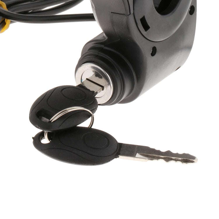 Electrical Vehicle Scooter Disconnect Switch Assembly With Keys Digital Display Start Switch(Black)