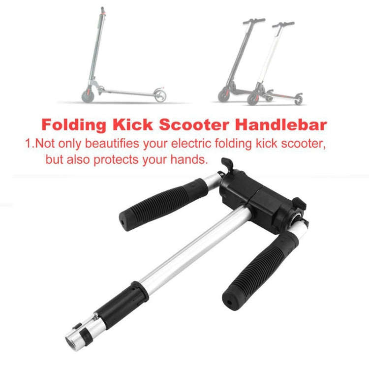 For KUGOO S1/S2/S3 8 inch Scooter Accessory Folding Kick Scooter Handlebar Handle Grip Set(Black)