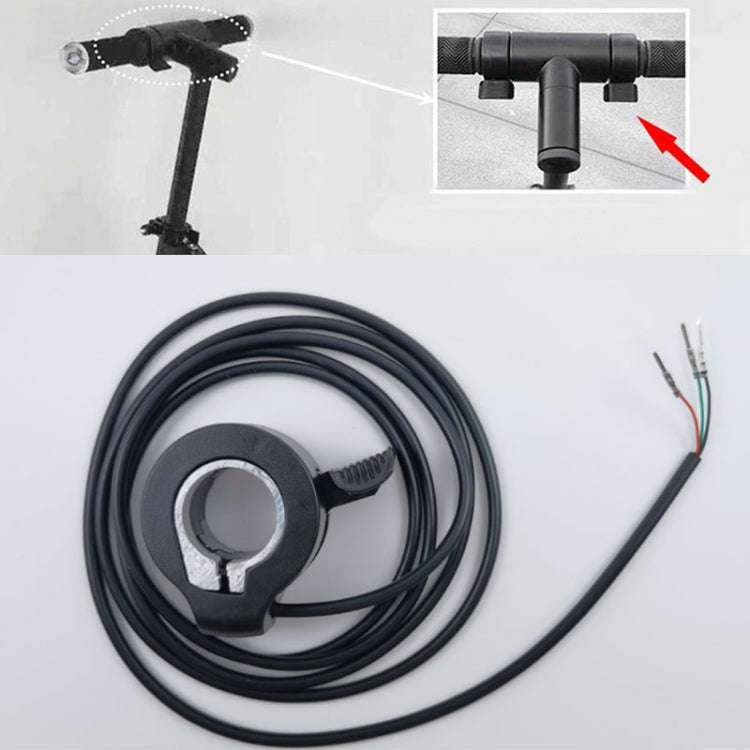 Universal Electrical Scooter Throttle Thumb Accelerator Hall Sensor Acceleration Thumb Dial(Black)