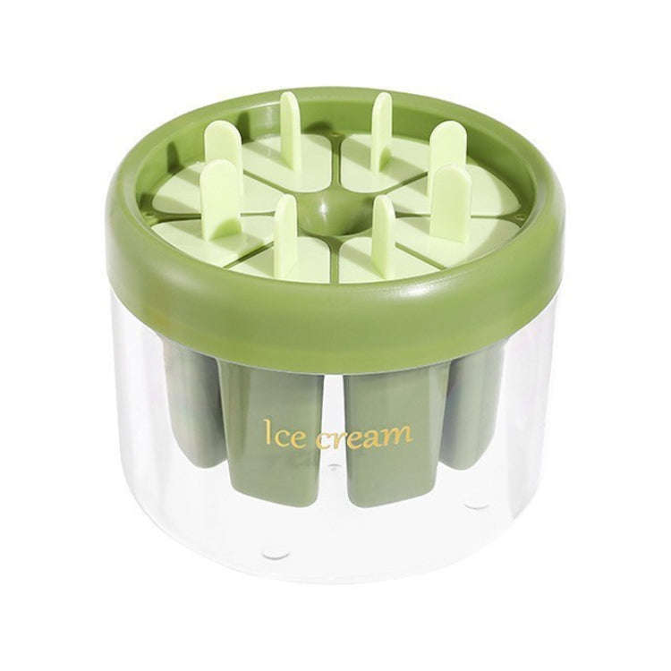 Homemade Popsicle Molds 8 Grid Ice Popsicle Maker With Ice Storage Bin(Green)