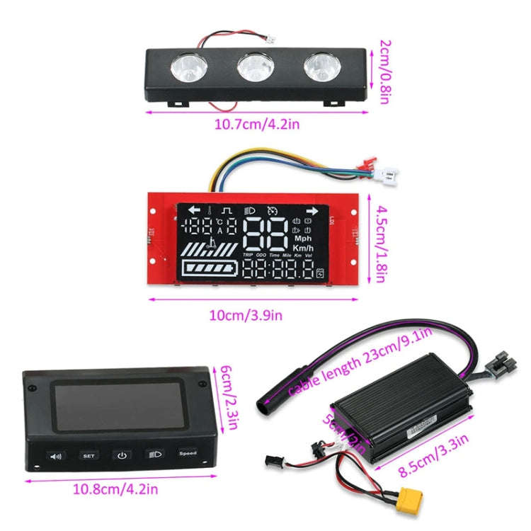 8 inch Electrical Scooter Master Digital Controller Display Panel Kit for Kugoo S1 / S2 / S3 / ET...