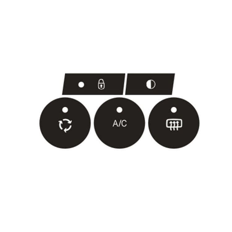 For Citroen C4L 2014-2018 Air Conditioning Door Lock Button Repair Sticker(Manual AC)
