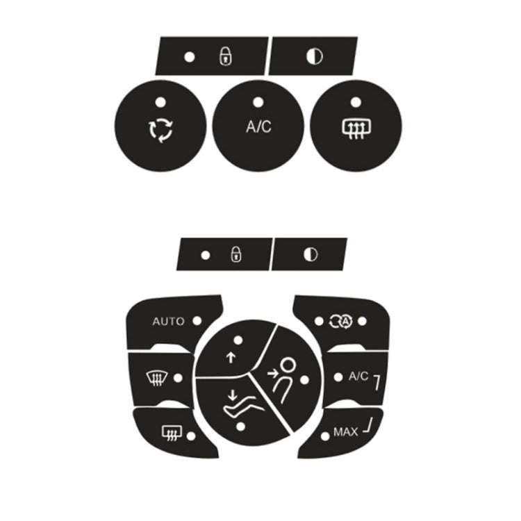 For Citroen C4L 2014-2018 Air Conditioning Door Lock Button Repair Sticker(Automatic AC)