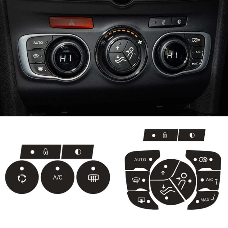 For Citroen C4L 2014-2018 Air Conditioning Door Lock Button Repair Sticker(Automatic AC)