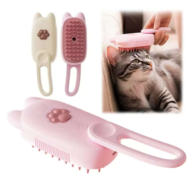 Pet Electrical Spray Massage Comb Hair Removal Cleaning Grooming Brush(Ship Rotating Handle Purple)