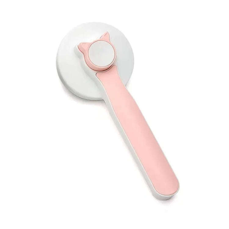 Pet Self-cleaning De-fluffing Needle Comb For Cats Cleaning Grooming Hair Removal Comb(Pink)