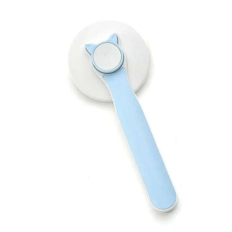 Pet Self-cleaning De-fluffing Needle Comb For Cats Cleaning Grooming Hair Removal Comb(Blue)