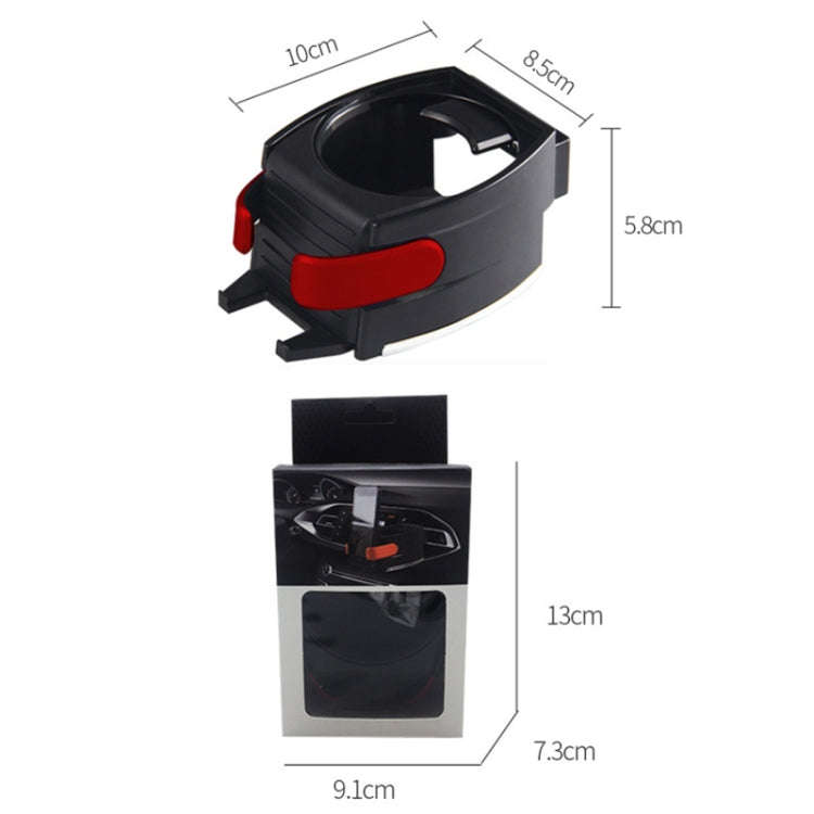 Car Air Conditioner Air Outlet Mobile Phone Water Cup Holder(Black)