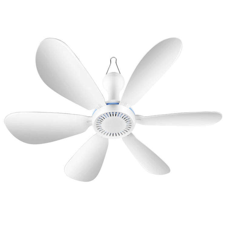USB Home Dormitory Mute High Wind Power Mini Fan Six Blade Small Ceiling Fan, Style: Single Fan