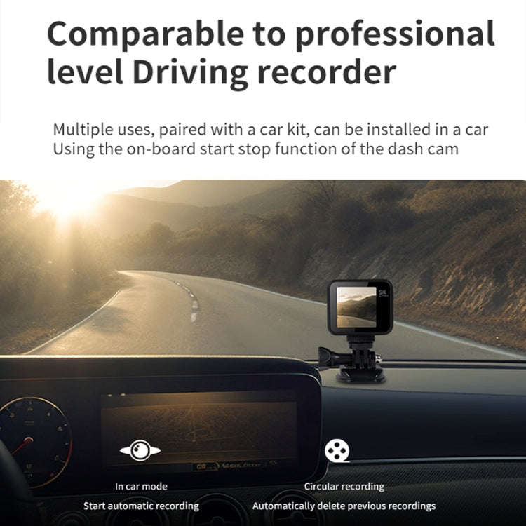 VIRAN V8 5K Ultra-Clear Outdoor Diving Anti-Shake Sports Camera Cycling Helmet Driving Recorder(B...