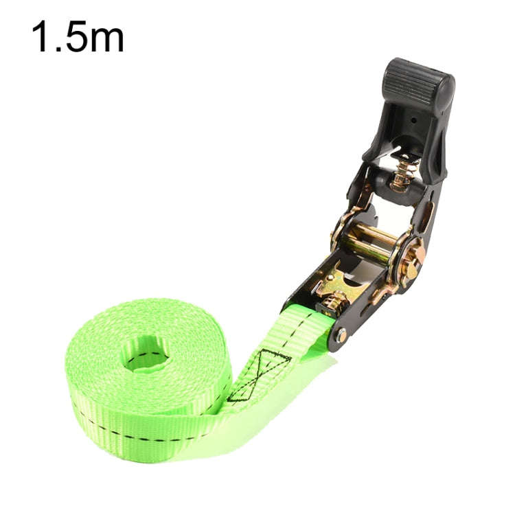 Motorcycle Ratchet Tensioner Cargo Bundling And Luggage Fixing Straps, Specification: Fluorescent...