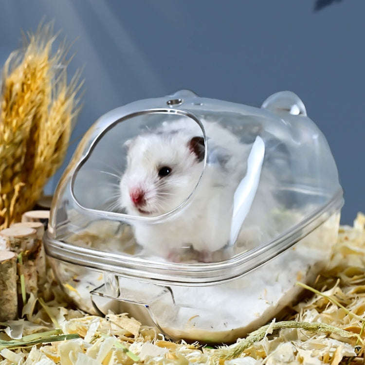 Hamster Bathroom Toilet Dual Purpose Nest Splash-proof Small Animals Golden Bear Bathtub, Specifi...