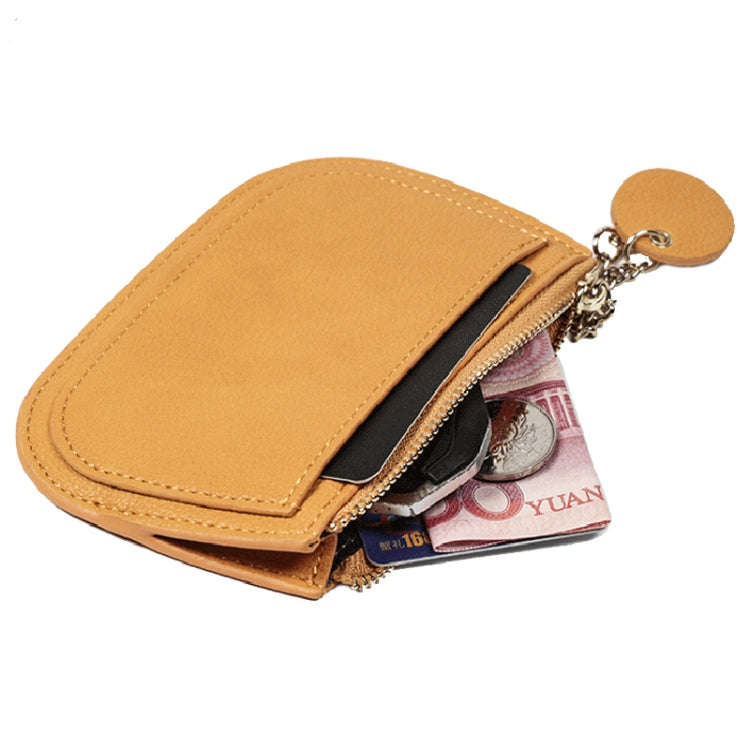 Leisure Ultra-thin Ladies Coin Purse Zippered Mini Wallet(Pink)