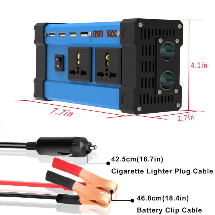 12V To 220V 300W Car Digital Display Inverter