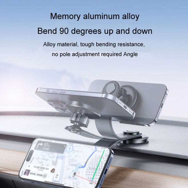JIAGU Car Suction Cup Type Magsafe Mobile Phone Bracket Telescopic Instrument Panel Car Navigatio...