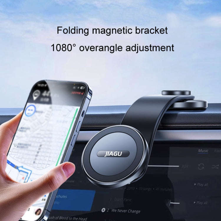 JIAGU Car Suction Cup Type Magsafe Mobile Phone Bracket Telescopic Instrument Panel Car Navigatio...