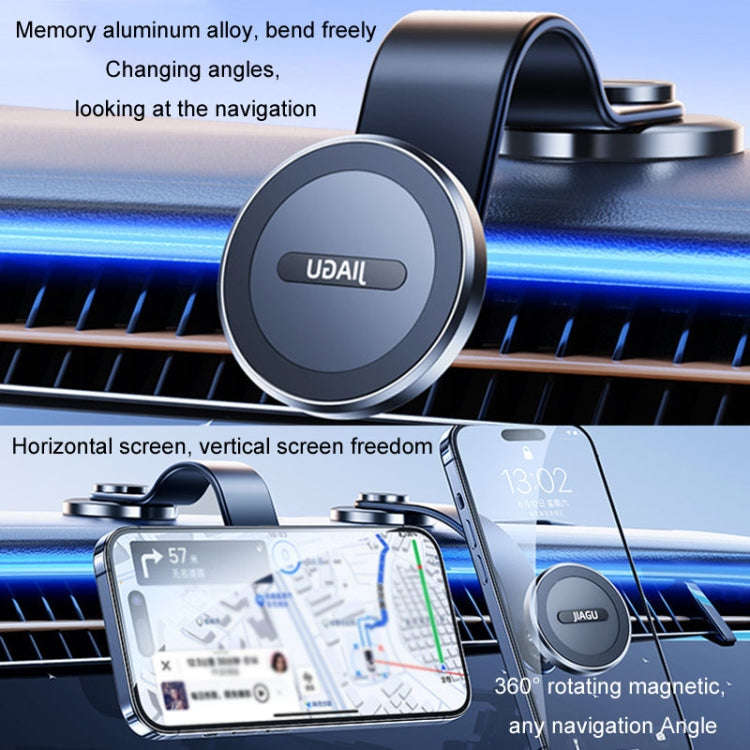 JIAGU Car Suction Cup Type Magsafe Mobile Phone Bracket Telescopic Instrument Panel Car Navigatio...