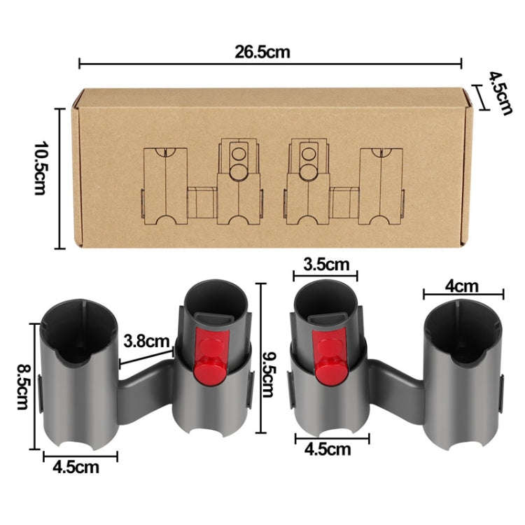 For Dyson V7 V8 V10 V11 V12 V15 Vacuum Cleaner Storage Rack Extension Bracket 1pair