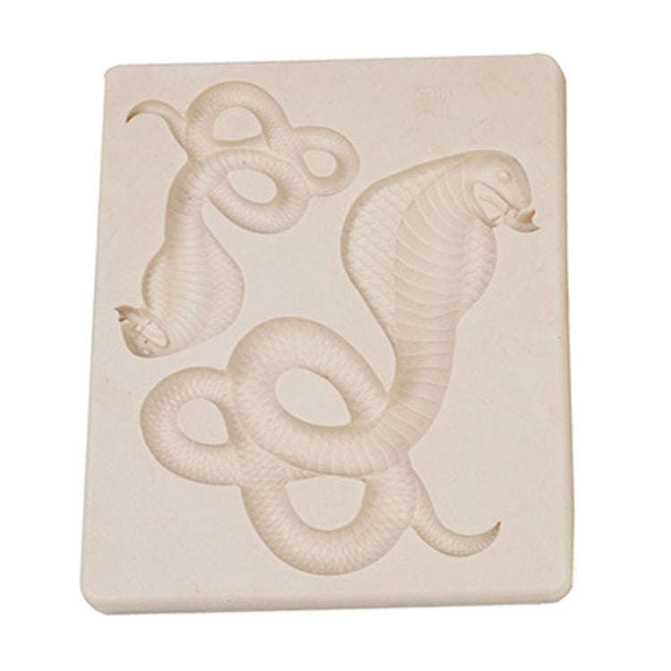Cake Silicone Mold Snake Shape Fondant Chocolate Decoration Mold Kitchen Baking Tool(Light Gray)