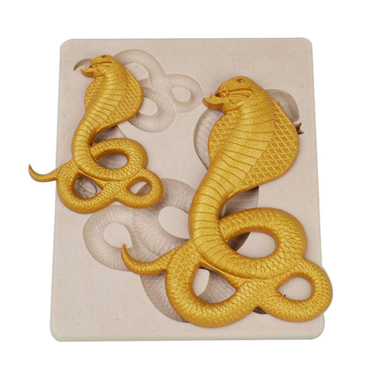 Cake Silicone Mold Snake Shape Fondant Chocolate Decoration Mold Kitchen Baking Tool(Pink)