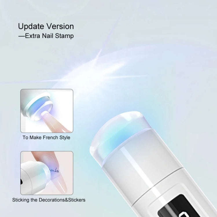 Rechargeable Mini UV Led Lamp for Nails Gel Dry With 360 Degree Rotating Stand(White)