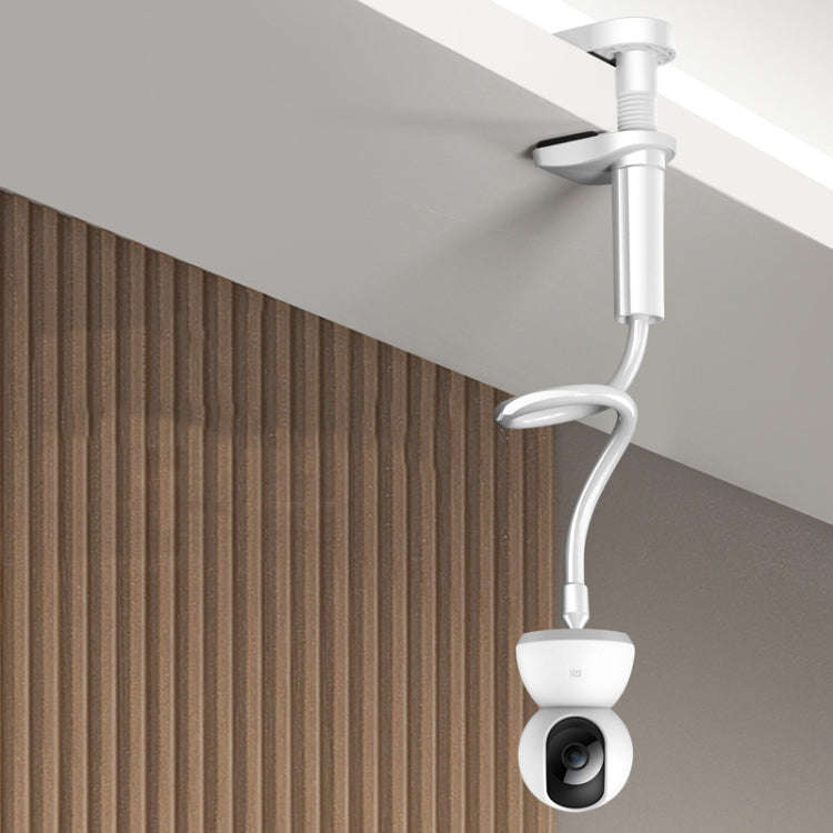 Punch-Free Surveillance Camera Mounting Bracket Cabinet Ceiling Rack, Model: White 50cm