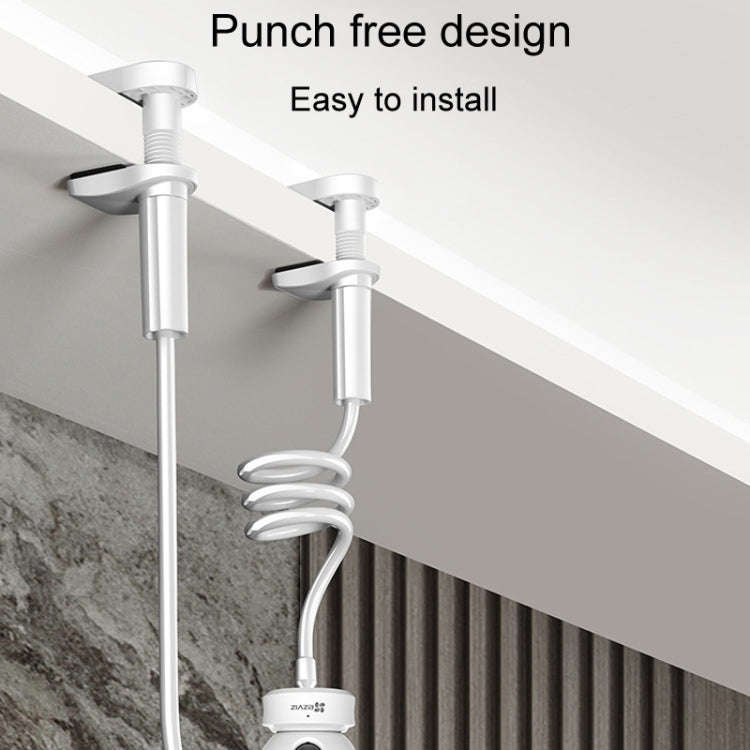 Punch-Free Surveillance Camera Mounting Bracket Cabinet Ceiling Rack, Model: White 50cm
