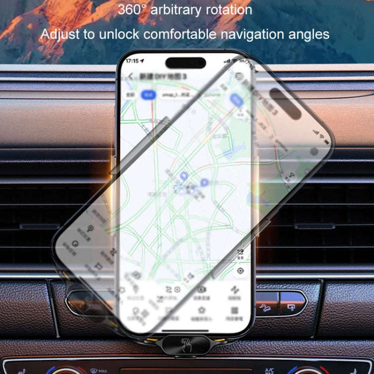 Car Magsafe Wireless Charger Transparent Induction 120W Fast Charging Universal Mobile Phone Brac...