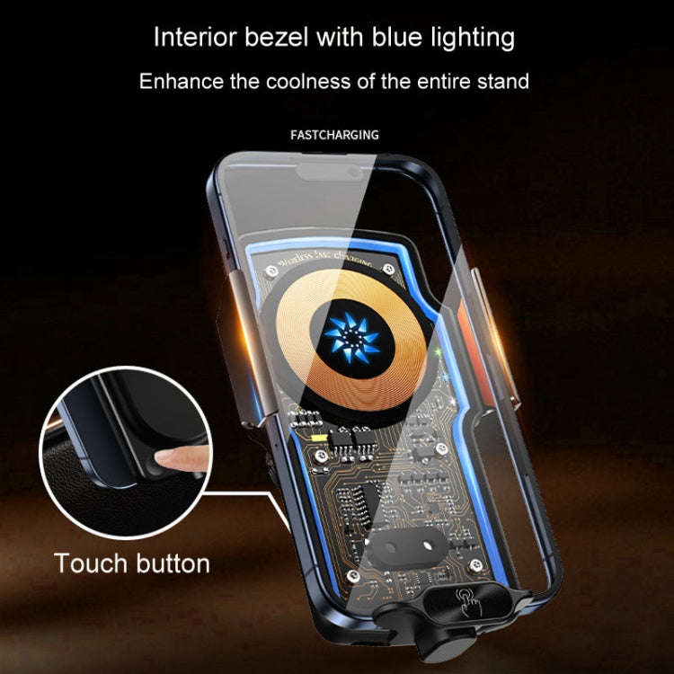 Car Magsafe Wireless Charger Transparent Induction 120W Fast Charging Universal Mobile Phone Brac...