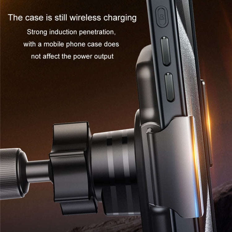 Car Magsafe Wireless Charger Transparent Induction 120W Fast Charging Universal Mobile Phone Brac...