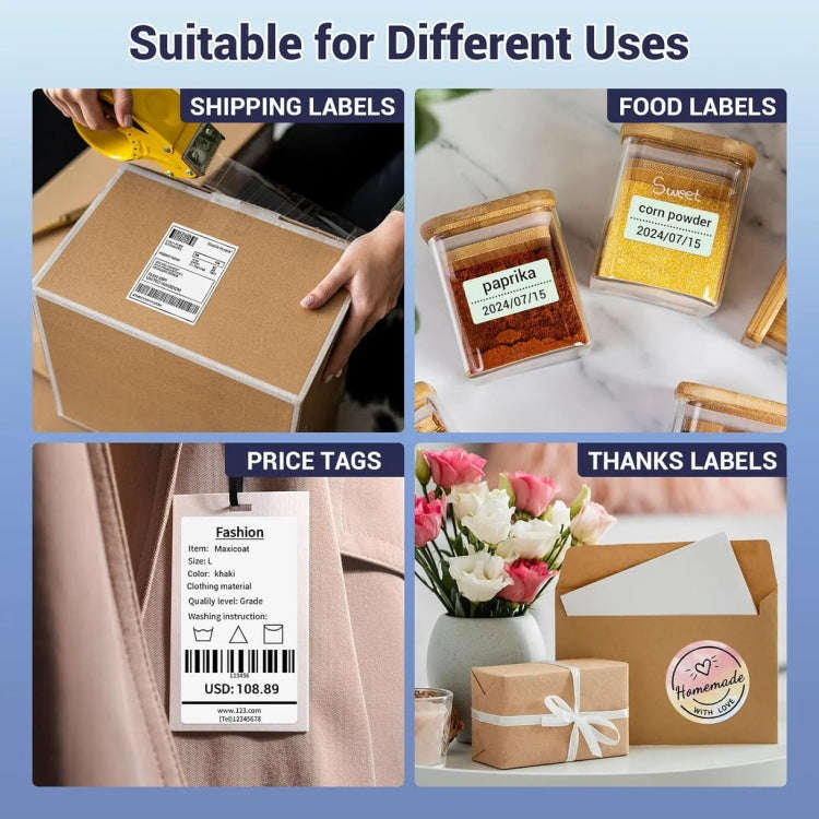Phomemo PM245-BT Bluetooth Shipping Label Printer Support Labels Width  1- 4.6 Inch(EU Plug)