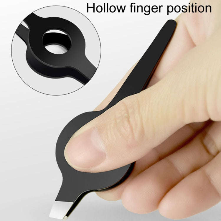 Stainless Steel Tweezers Hair Puller Chicken And Duck Feather Plucking Tool(Black)